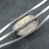 Vintage Sterling Chrysocolla Cuff Bracelet 6.5 Inches