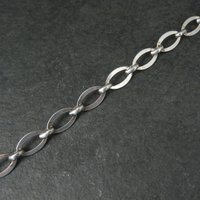 Vintage Italian Sterling Chain Bracelet 7.2"