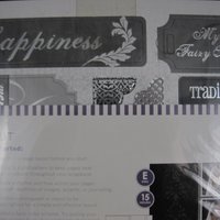 Black Silver White Wedding Foil Chipboard Accents Scrapbooking