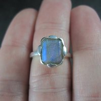 Vintage Sterling Labradorite Ring Size 5