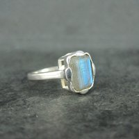 Vintage Sterling Labradorite Ring Size 5