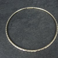 Dainty 2mm Gold Vermeil Bangle Bracelet 8 Inches