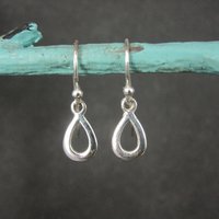 Simple Sterling Teardrop Earrings