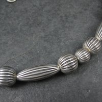 Southwestern Vintage 10mm Sterling Bead Necklace