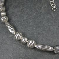 Southwestern Vintage 10mm Sterling Bead Necklace