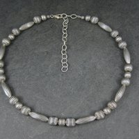 Southwestern Vintage 10mm Sterling Bead Necklace