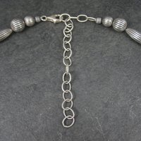 Southwestern Vintage 10mm Sterling Bead Necklace