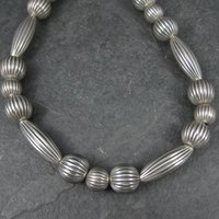 Southwestern Vintage 10mm Sterling Bead Necklace