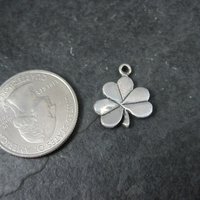 Vintage Sterling Clover Charm