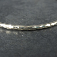 Dainty 2mm Gold Vermeil Bangle Bracelet 8 Inches