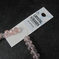 Nicole 8mm Pink AB Crystal Bead Strand Discontinued