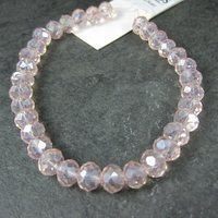 Nicole 8mm Pink AB Crystal Bead Strand Discontinued