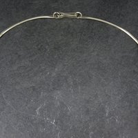 Vintage Mexican Alpaca Inlay Necklace