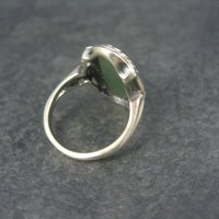 Vintage 10K Nephrite Jade Ring Size 6.5