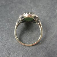 Vintage 10K Nephrite Jade Ring Size 6.5