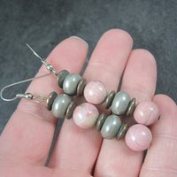 Southwestern Sterling Rhodochrosite Earrings