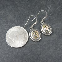 Vintage Sterling Jasper Earrings