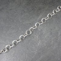 Italian Sterling Circle Link Bracelet 7.5 Inches Vintage Vintage by Reed