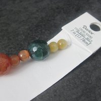 Colorful Quartz and Cats Eye Bead Strand Darice Discontinued 6-12mm