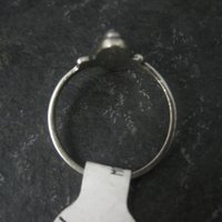 Dainty Southwestern Sterling Inlay Ring Size 6