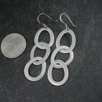 Vintage Sterling Chain Link Earrings