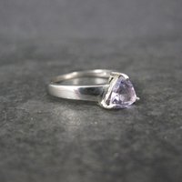 Vintage Sterling Amethyst Ring Size 6.5