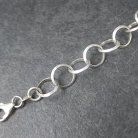 Italian Sterling Circle Link Bracelet 7.5 Inches Vintage Vintage by Reed