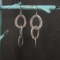 Vintage Sterling Chain Link Earrings