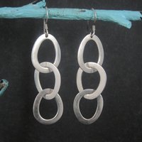 Vintage Sterling Chain Link Earrings