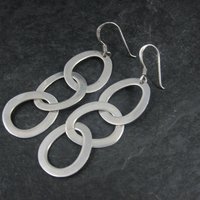 Vintage Sterling Chain Link Earrings