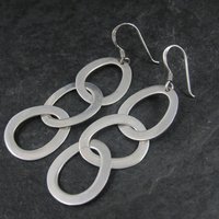 Vintage Sterling Chain Link Earrings