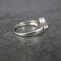 Vintage Sterling Amethyst Ring Size 6.5