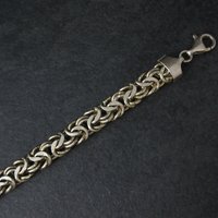 Estate Vermeil Sterling Byzantine Bracelet 8 Inches