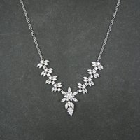 Estate Sterling Cubic Zirconia Necklace Formal Wedding