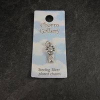 Silver Plated 1st Place Ribbon Charm