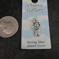 Silver Plated 1st Place Ribbon Charm