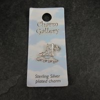 Silver Plated Roller Blade Charm