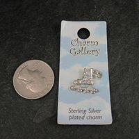 Silver Plated Roller Blade Charm