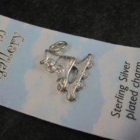 Silver Plated Roller Blade Charm