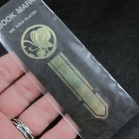 Vintage 18K Gold Plated Butterfly Bookmark