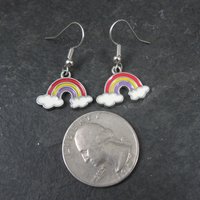 Simple Rainbow Dangle Earrings
