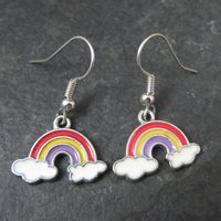 Simple Rainbow Dangle Earrings
