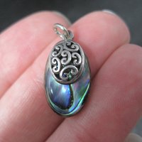 Small Sterling Abalone Pendant