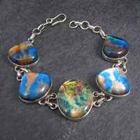 Sterling Silver Dichroic Glass Bracelet