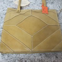 1970s Tan Leather Hand Bag Cest La Vie New Old Stock