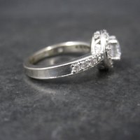 14K Diamond Halo Engagement Ring Size 5.5 Finelli