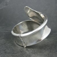 Vintage Mexican Sterling Clamper Bracelet 6 Inches
