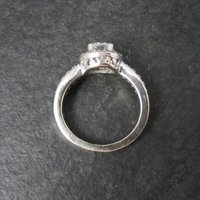 14K Diamond Halo Engagement Ring Size 5.5 Finelli