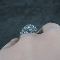 Vintage Italian Sterling Silver Filigree Flower Ring Size 5