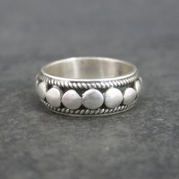 Vintage Sterling Circle Band Ring Size 6